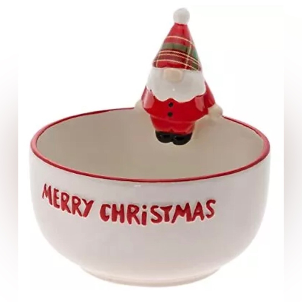 Small Serving Bowl  5.5" - Wallace Plaid Gnome Boston International New